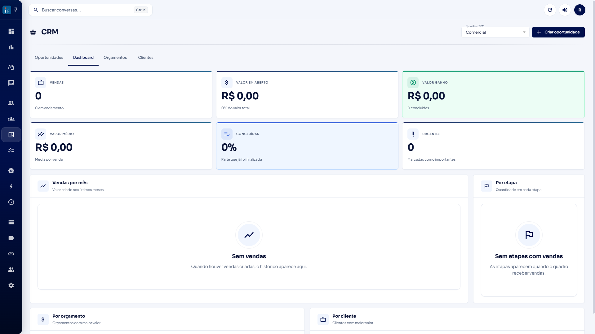 CRM de atendimentos